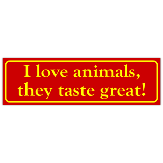 I+Love+Animals+Bumper+Sticker