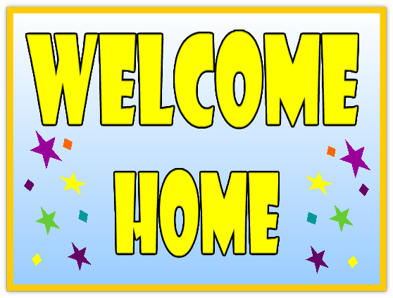 Bright Welcome Home Lettering 126472 Vector Art at Vecteezy