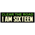 I Am Sixteen Bumper Sticker