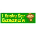 Brake for Bananas Sticker 101