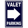 Valet Parking Sidewalk Sign 103