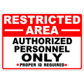 Restricted Area Authorized 103