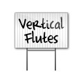 12x18 Blank White Signs with Vertical Flutes