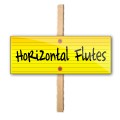 9x24 Blank Yellow Signs with Horizontal Flutes
