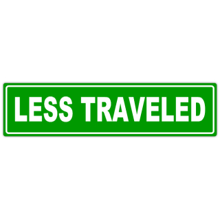 Less+Traveled+Street+Sign