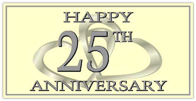 25th Anniversary Banner 103 | Anniversary Banner Templates | Templates ...