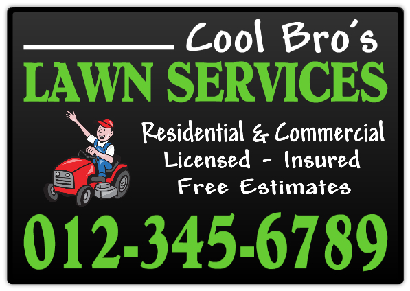 Business Card Magnet  Personalize a Lawn Care Magnet for Your Landscaping  Business at