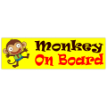 Monkey on Board Sticker 101