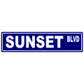 Sunset Street Sign