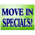 Move In Specials Sign 102
