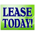 Lease Today Sign 102