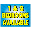 1 and 2 Bedrooms Sign 103