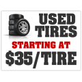 Used Tires Sign 103