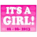 It's A Girl Sign 106