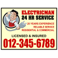 Electrician Sign 104