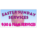 Easter Sunday Service Banner 105