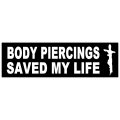 Piercings Saved Me Sticker 101