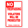 NO TRESPASSING 102