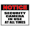 Security sign 105